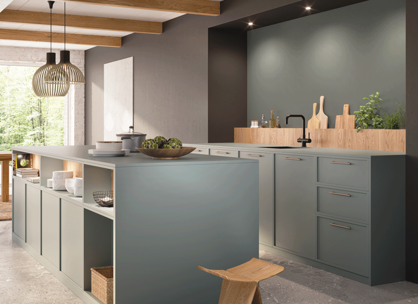 keuken-trend-groen-kleur-modern-showroom